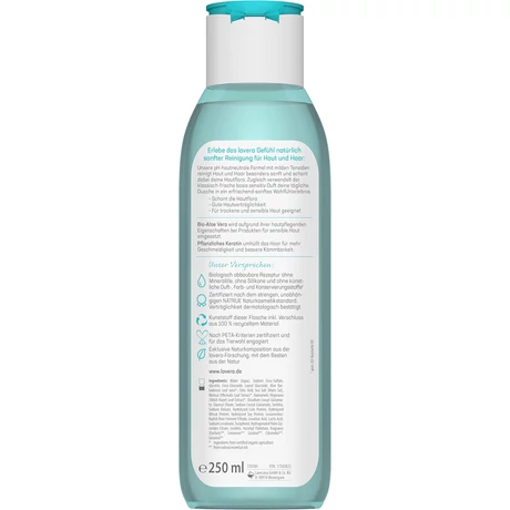 lavera Basis sensitive tusfürdő és sampon 2in1 (250 ml)