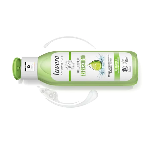 lavera Frissítő tusfürdő - lime, citromfű  (250 ml)
