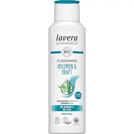 lavera H sampon Volume & Strength, dúsító és erősítő (250 ml)