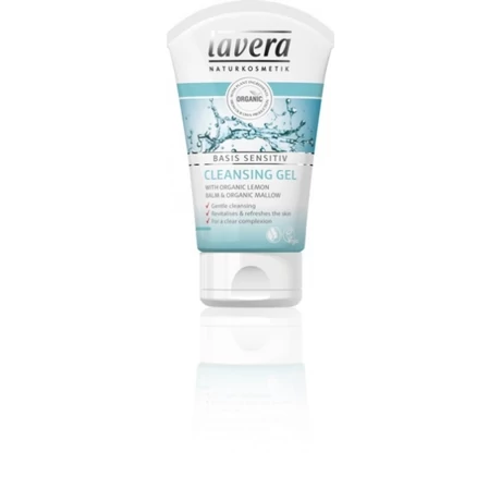 Lavera BASIS Sensitive arctisztító gél - citromfű, mályva (125 ml)