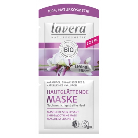 Lavera FACES Bőrfeszesítő arcmaszk - karanjaolaj, fehér tea (2×5 ml)