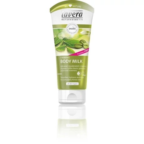 Lavera Feszesítő testápoló tej - zöld kávé, zöld tea (200 ml)
