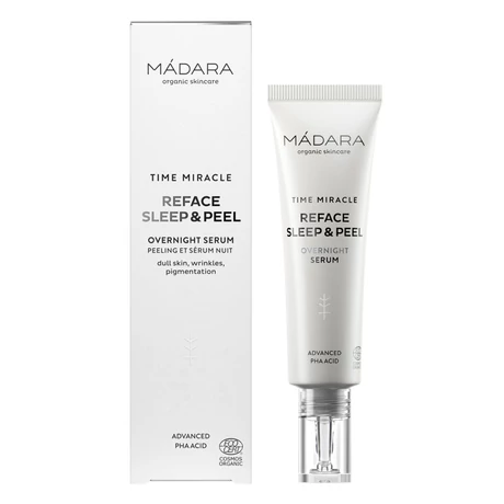 Mádara Time Miracle Reface Sleep&amp;Peel Bőrmegújító éjszakai szérum (30 ml)