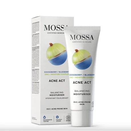 Mossa Acne Act Kiegyensúlyozó hidratáló krém pattanásos bőrre (50 ml)