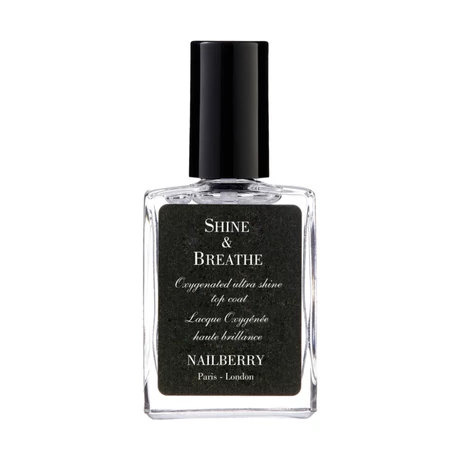 Nailberry Shine & Breathe lélegző fedőlakk (15 ml) 
