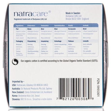  Natracare bio betét - szárnyas, super (12 db)