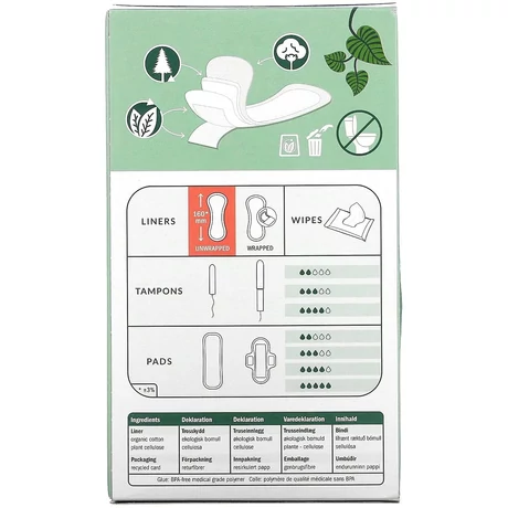  Natracare bio tisztasági betét - ívelt (30 db)