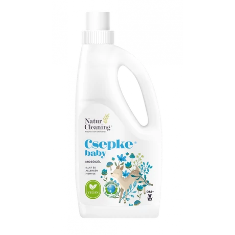 NaturCleaning Csepke baby hipoallergén mosógél - 0M+ (1 l)