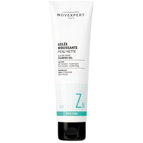 NOVEXPERT Trio-cink habzó géles arctisztító problémás arcbőrre (150 g)