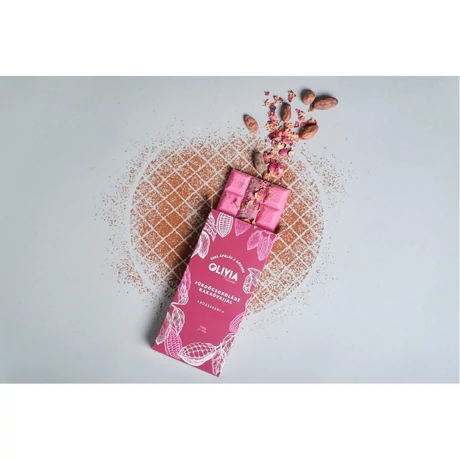 Olivia Fürdőcsokoládé kakaóvajjal - rózsakert (130 g)
