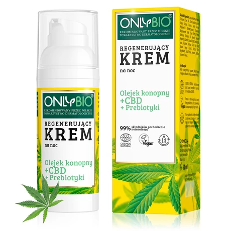 ONLYBIO Hidratáló éjszakai krém kenderolajjal (50 ml)