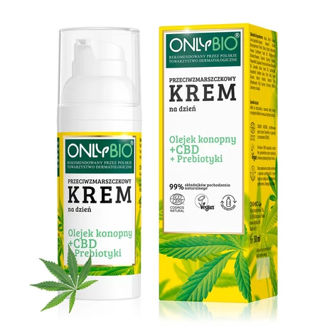 ONLYBIO Hidratáló nappali krém kenderolajjal (50 ml)