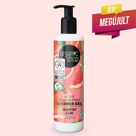 Organic Shop Active tusfürdő - grapefruit, lime (280 ml)