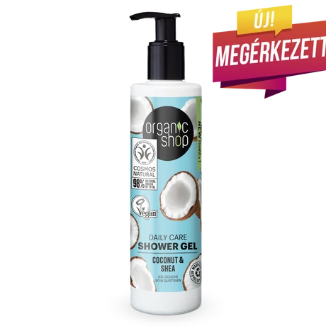 Organic Shop Daily Care tusfürdő - kókusz, sheavaj (280 ml)
