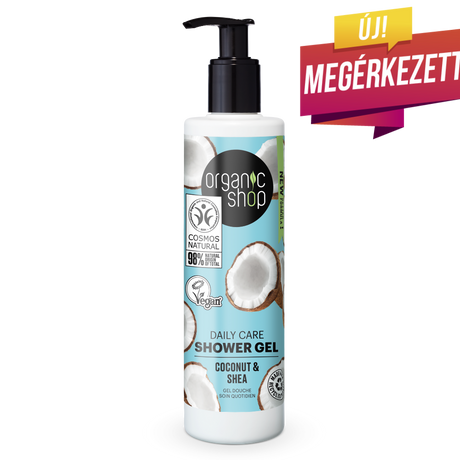 Organic Shop Daily Care tusfürdő - kókusz, sheavaj (280 ml)