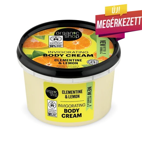 Organic Shop Élénkítő testápoló krém - mandarin, citrom (250 ml)
