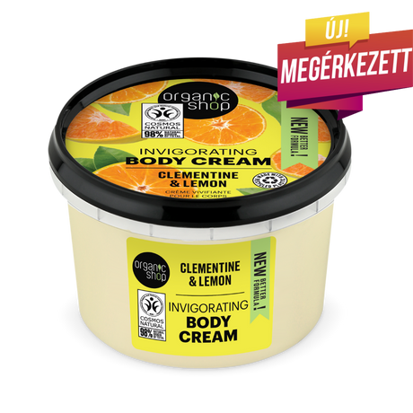 Organic Shop Élénkítő testápoló krém - mandarin, citrom (250 ml)