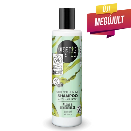 Organic Shop Erősítő és hajhullás elleni sampon - alga, citromfű (280 ml)