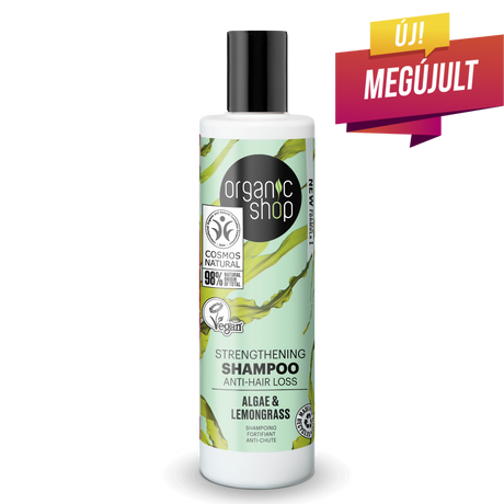 Organic Shop Erősítő és hajhullás elleni sampon - alga, citromfű (280 ml)