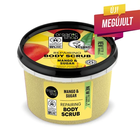 Organic Shop Helyreállító testradír - mangó, cukor (250 ml)
