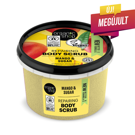 Organic Shop Helyreállító testradír - mangó, cukor (250 ml)