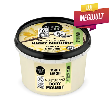 Organic Shop Hidratáló testápoló mousse - vanília, orchidea (250 ml)