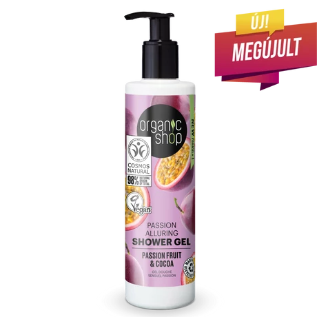 Organic Shop Passion tusfürdő - maracuja, kakaó (280 ml)