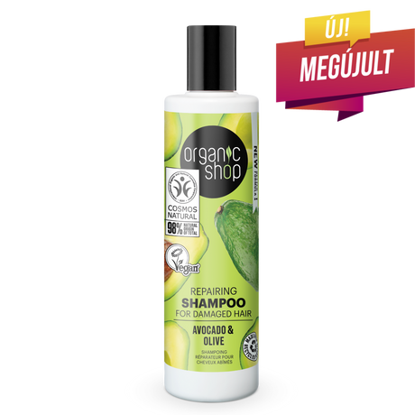 Organic Shop Regeneráló sampon - olíva, avokádó (280 ml)