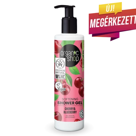 Organic Shop Softening tusfürdő - cseresznye, áfonya (280 ml)
