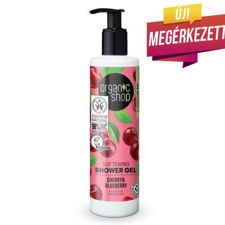 Organic Shop Softening tusfürdő - cseresznye, áfonya (280 ml)