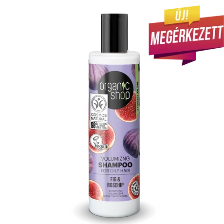 Organic Shop Volumennövelő sampon - füge, csipkebogyó (280 ml)