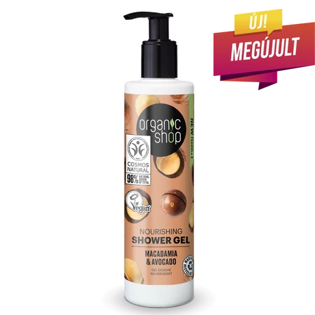 Organic Shop Wellness tusfürdő - makadámdió, avokádó (280 ml)