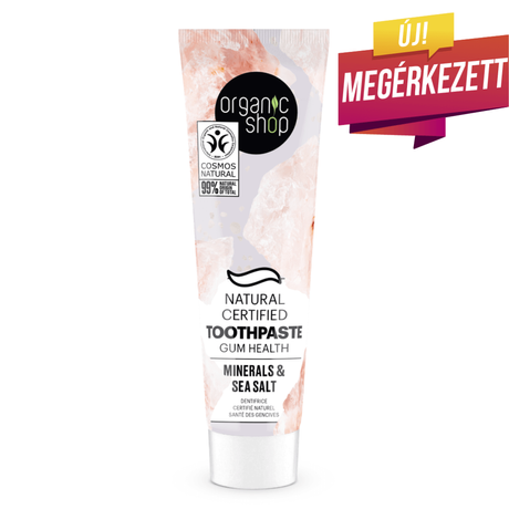 Organic Shop Minősített fogkrém az egészséges ínyért - ásványok, tengeri só (100 g)