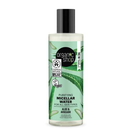 Organic Shop Tisztító micellás víz - aloe vera, avokádó (150 ml)