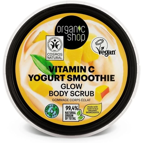 Organic Shop Jogurt Smoothie ragyogást adó testradír C-vitaminnal (250 ml)