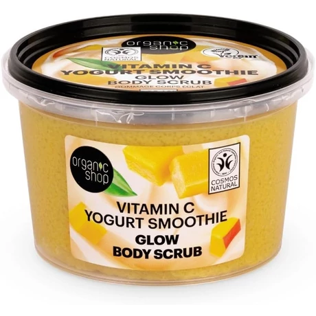 Organic Shop Jogurt Smoothie ragyogást adó testradír C-vitaminnal (250 ml)