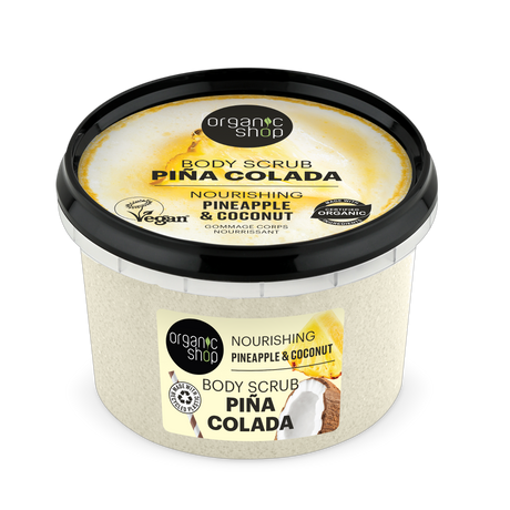 Organic Shop Pina colada Tápláló testradír - ananász, kókusz (250 ml)