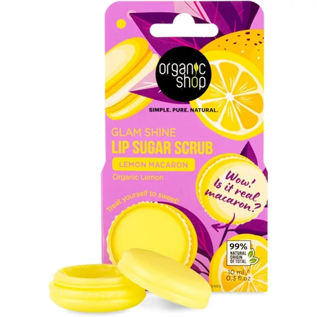 Organic Shop “Citromos macaron” cukros ajakradír bio citrommal (10 ml)