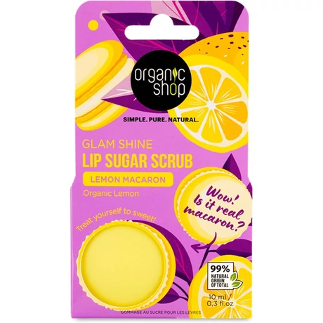 Organic Shop “Citromos macaron” cukros ajakradír bio citrommal (10 ml)