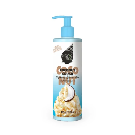 Organic Shop “Kókusz fagyi” Puhító tusfürdő gél (400 ml)