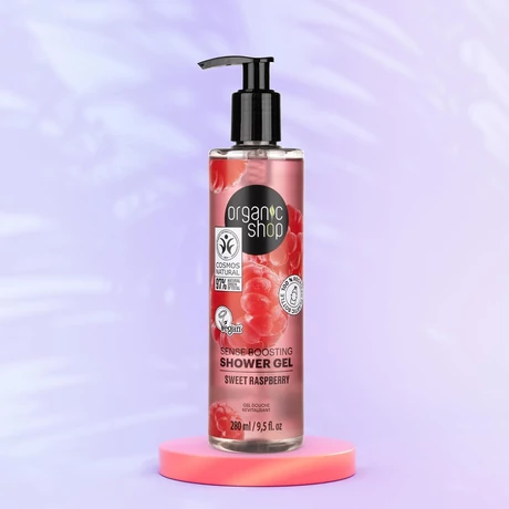Organic Shop Sense Boosting tusfürdő málnával (280 ml)