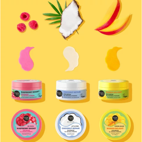 Organic Shop Természetes hidrogél szemmaszk kókusztejjel és niacinamiddal (60 db)