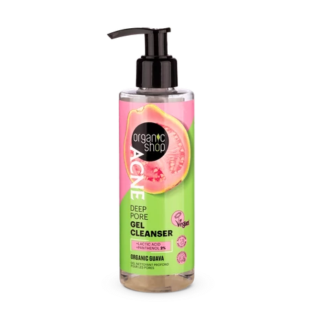 Organic Shop ACNE Pórustisztító gél bio guavával (200 ml)