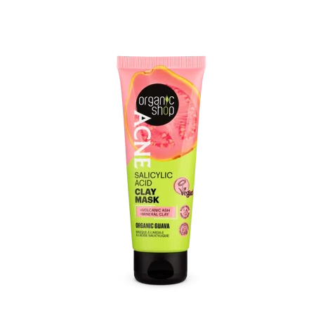 Organic Shop ACNE Szalicilsavas agyagmaszk bio guavával (75 ml)