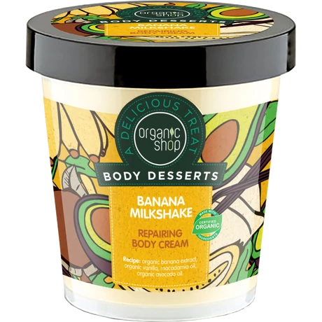 Organic Shop Banán Shake Regeneráló testápoló (450 ml)