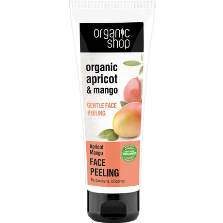 Organic Shop Barackos mangó gyengéd arcpeeling - barack, mangó (75 ml)