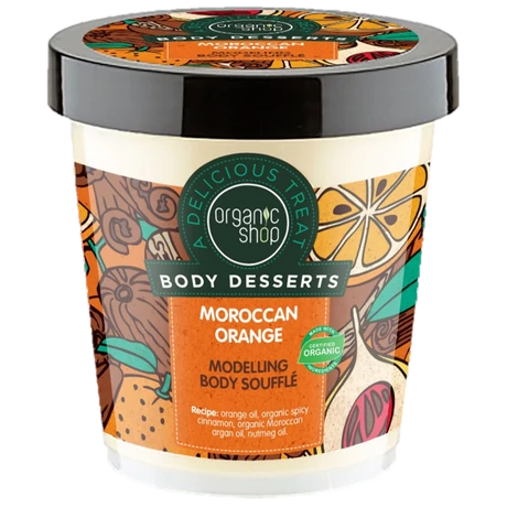 Organic Shop Marokkói narancs alakformáló testápoló szuflé (450 ml)