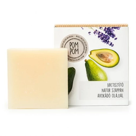 PomPom Arctisztító natúr szappan - négyzet (100 g)