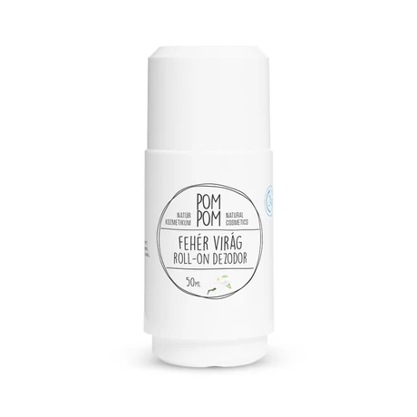 PomPom Fehér virág roll-on dezodor (50 ml)