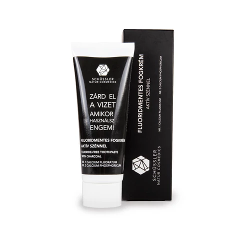 Schüssler Natúr fogkrém - aktív szenes (75 ml)